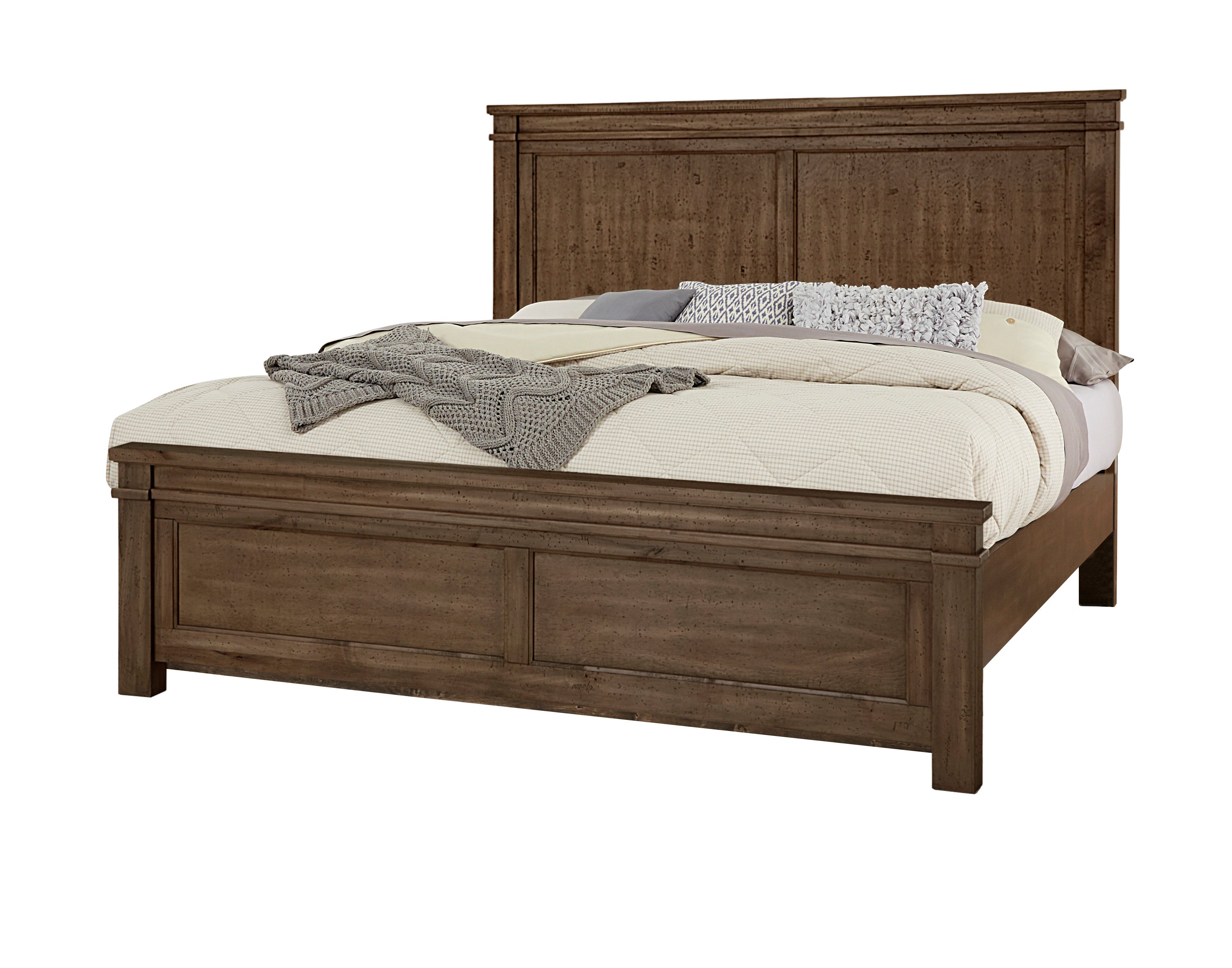 Artisan and Post Cool Rustic Mansion Bed in Mink