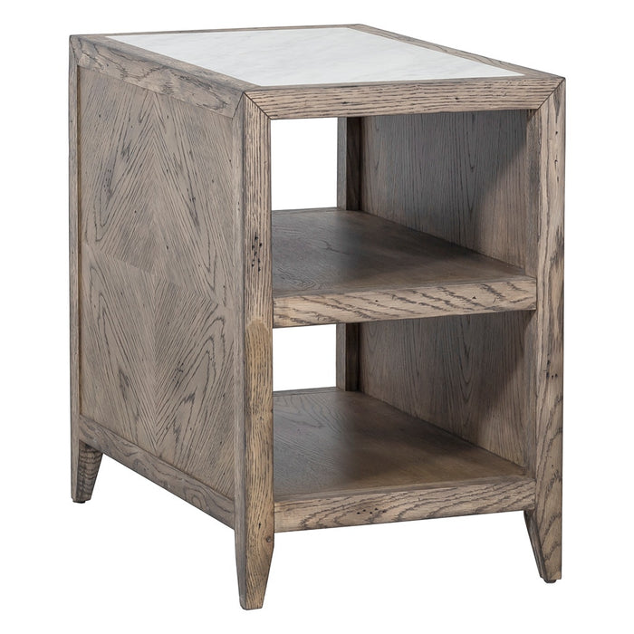 Arcadian Rectangular End Table in  Burnished Oak
