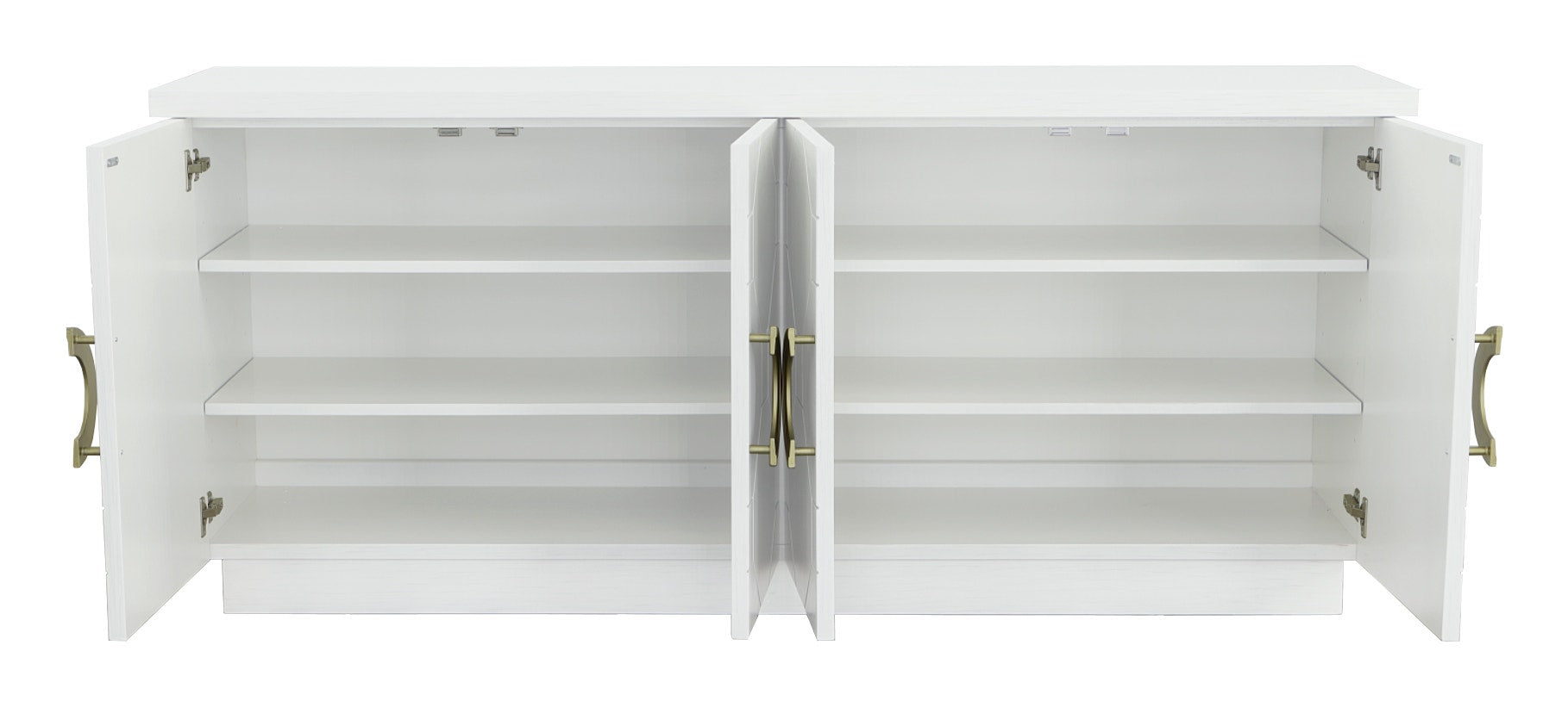 East Camden Four Door Credenza in Pearl