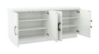 East Camden Four Door Credenza in Pearl