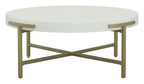 East Camden Round Cocktail Table in  Pearl