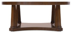 Hooker Furniture Archives Round Cocktail Table in Dark Wood