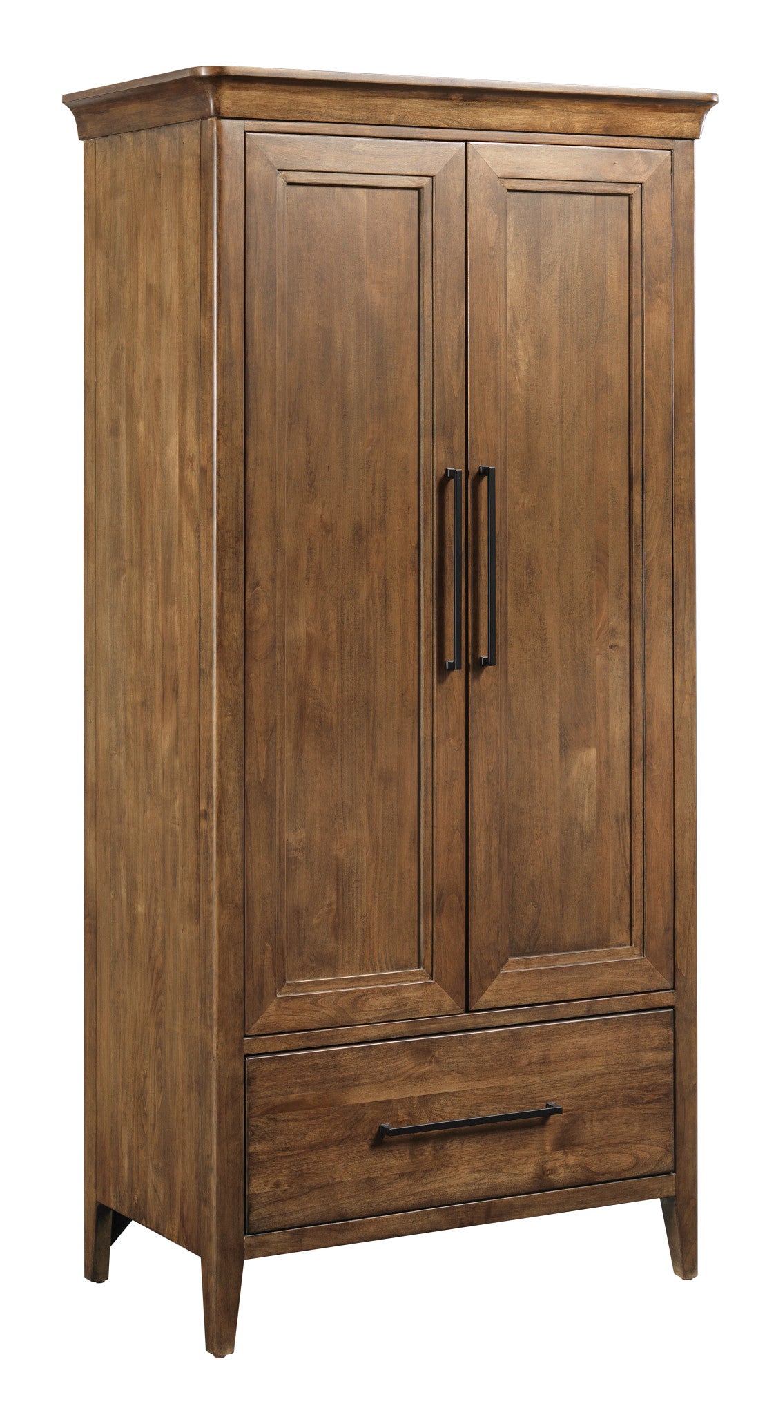Abode Kingsley Narrow Armoire in Warm Brunette