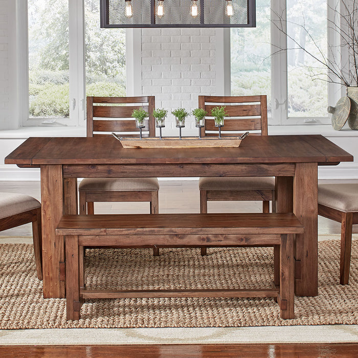 A-America Anacortes Trestle Table in Salvaged Mahogany
