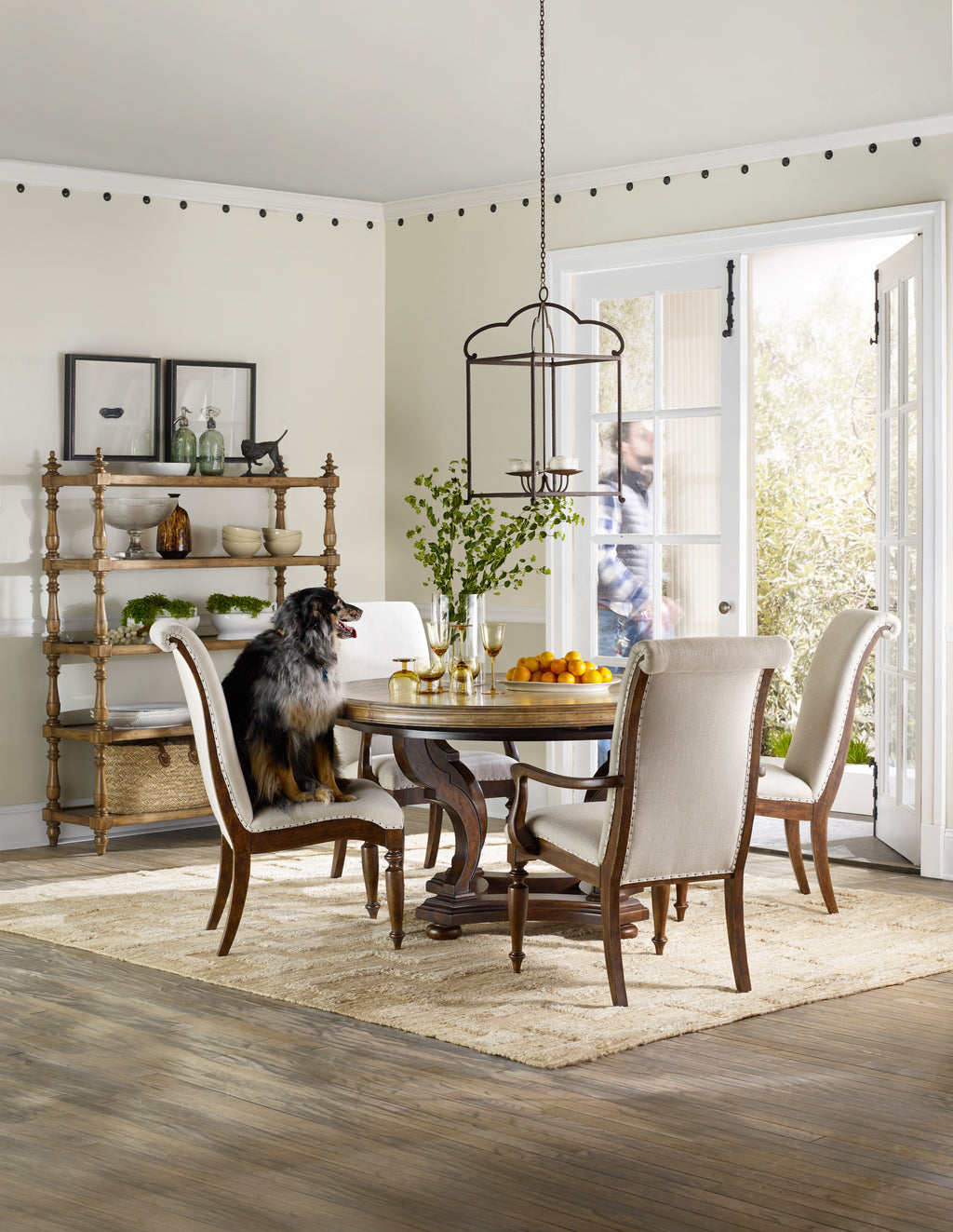 Hooker Furniture Archivist Upholstered Side Chair in Soft Casual