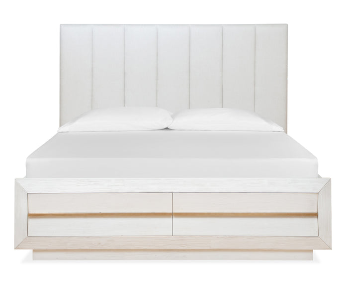 Magnussen Avondale King Upholstered Bed w/Storage FB in Quartz