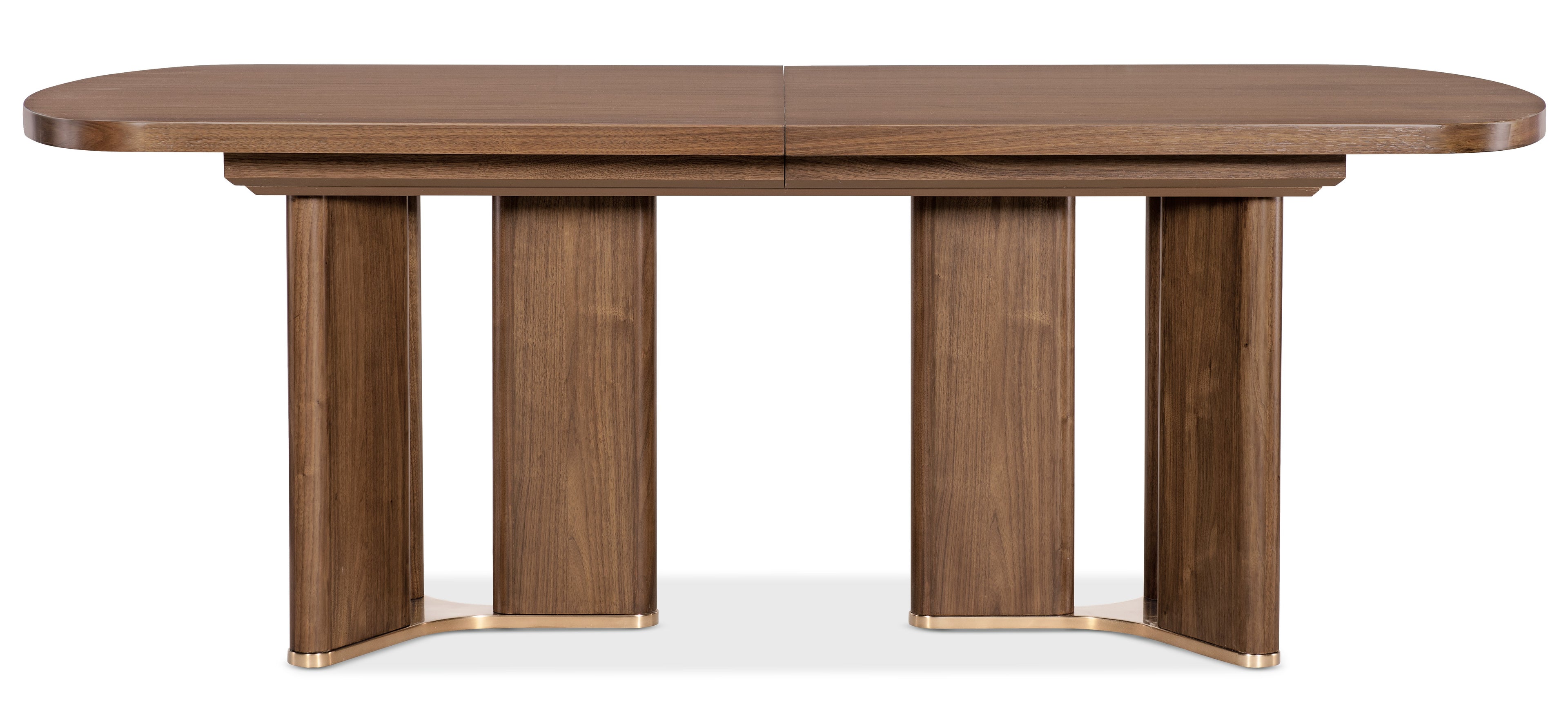Hooker Furniture Eleana Rectangle Dining Table with Two 20-inch Leaves in Light Caramel/Sunlit Bronze