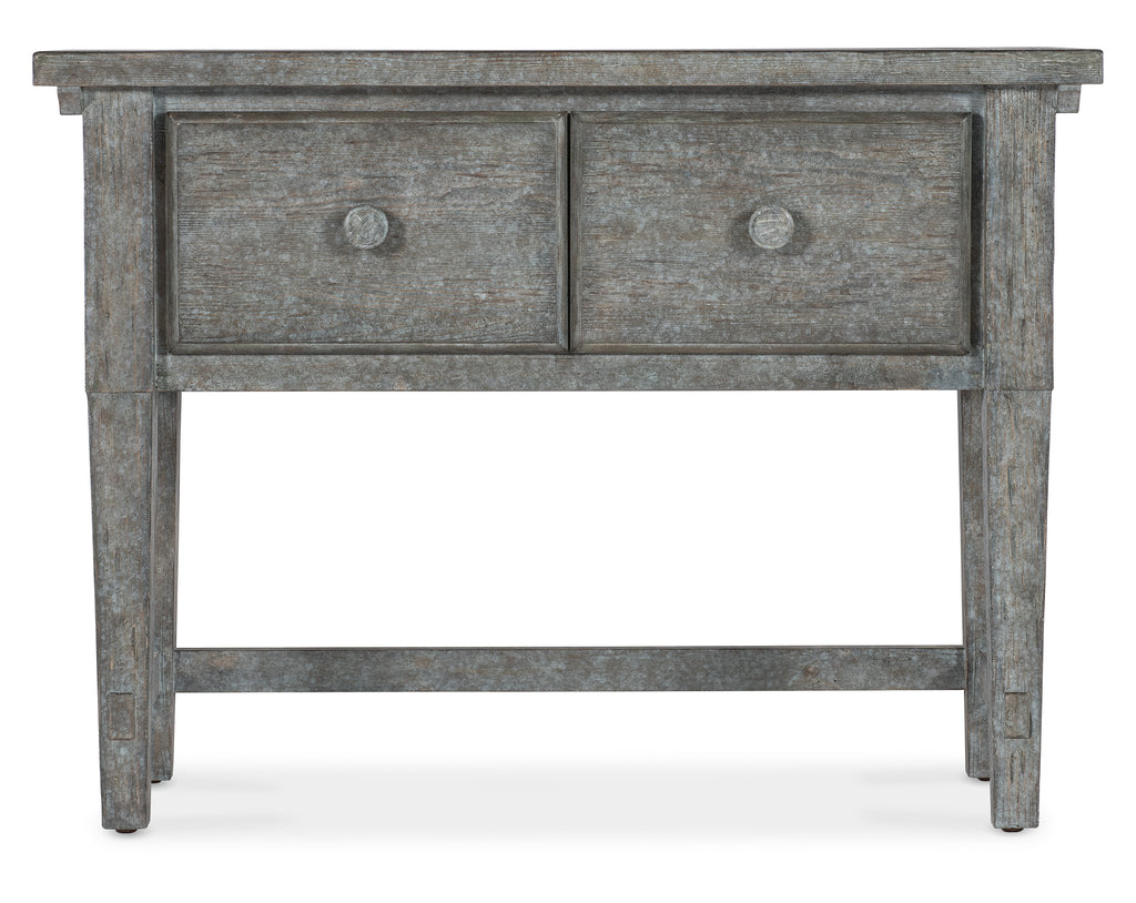 Hooker Furniture Commerce & Market Stonewashed Console in Blues