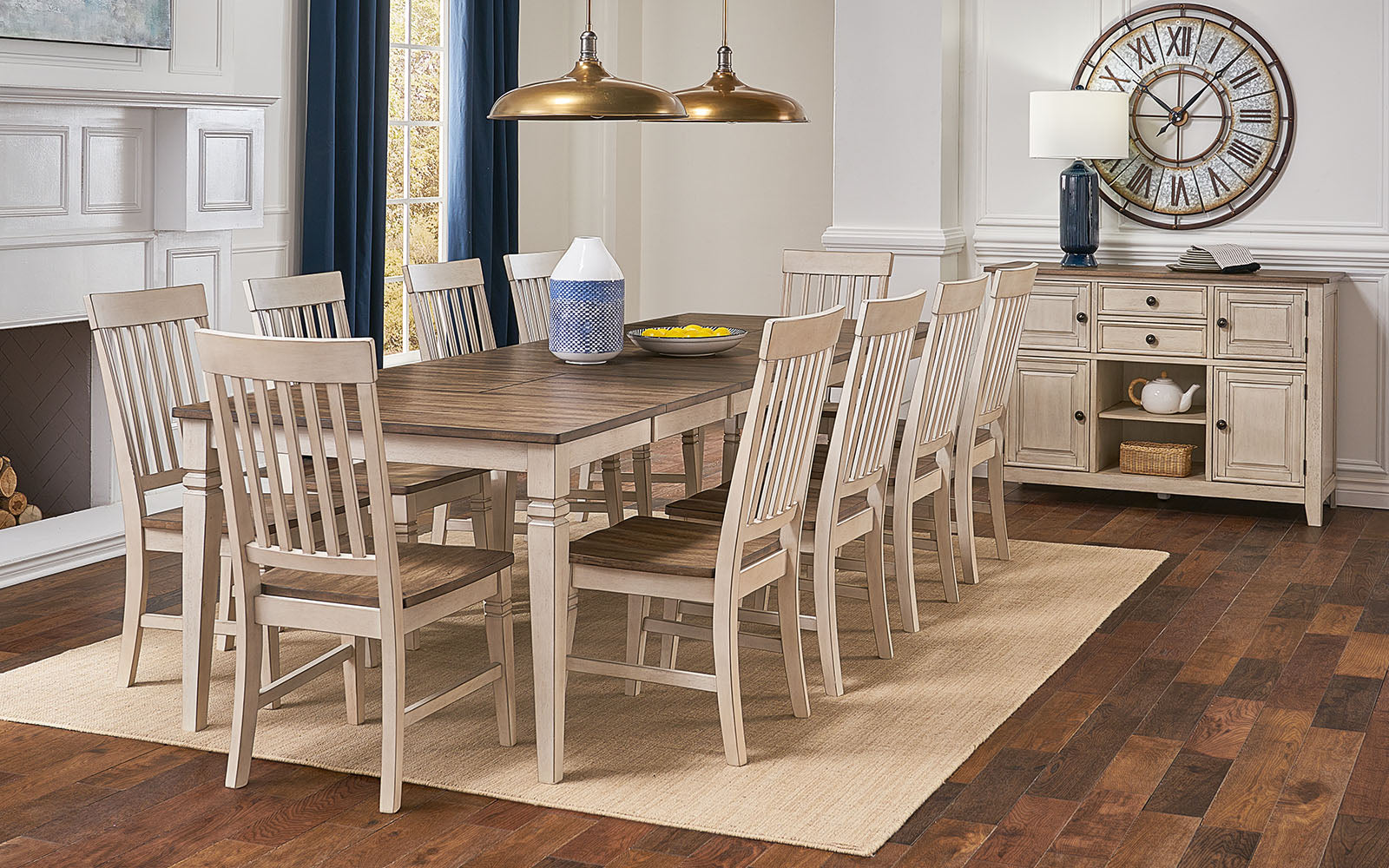 A-America Beacon Sideboard in Peppercorn & Smokey Wt