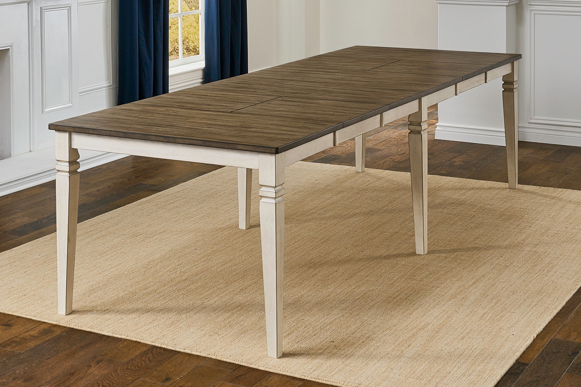 A-America Beacon Leg Table in Peppercorn & Smokey Wt
