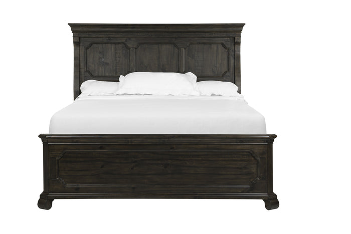 Bellamy Panel Bed in Peppercorn