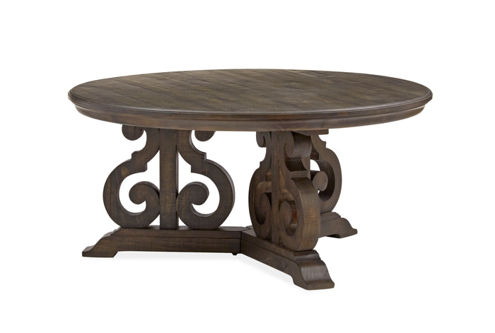 Bellamy Round Cocktail Table in Peppercorn