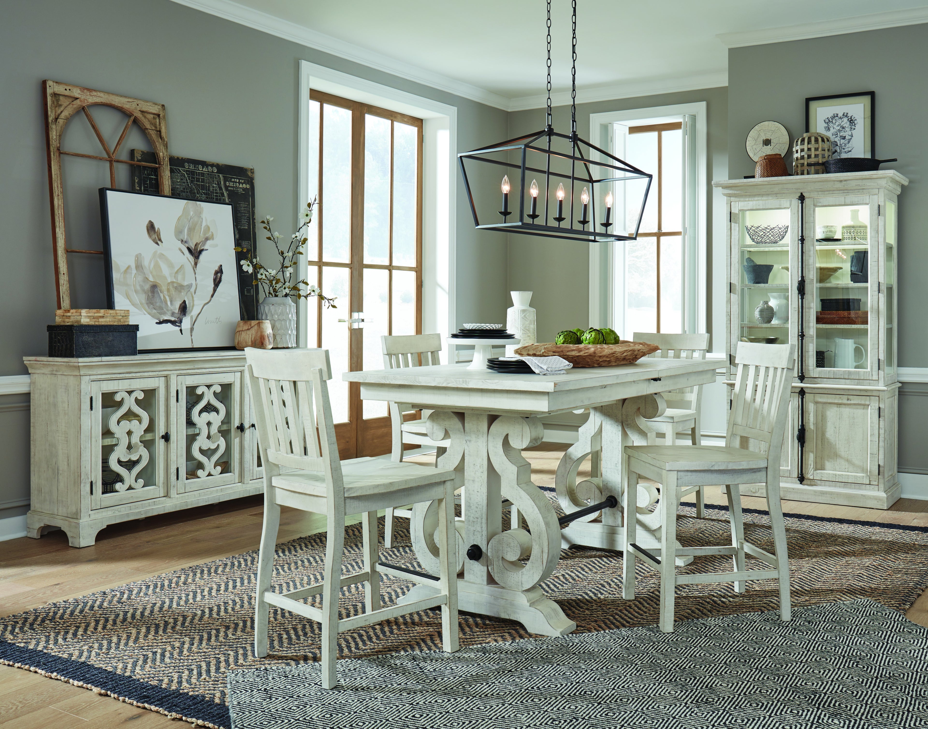 Bronwyn Counter Chair (2/ctn) in Alabaster