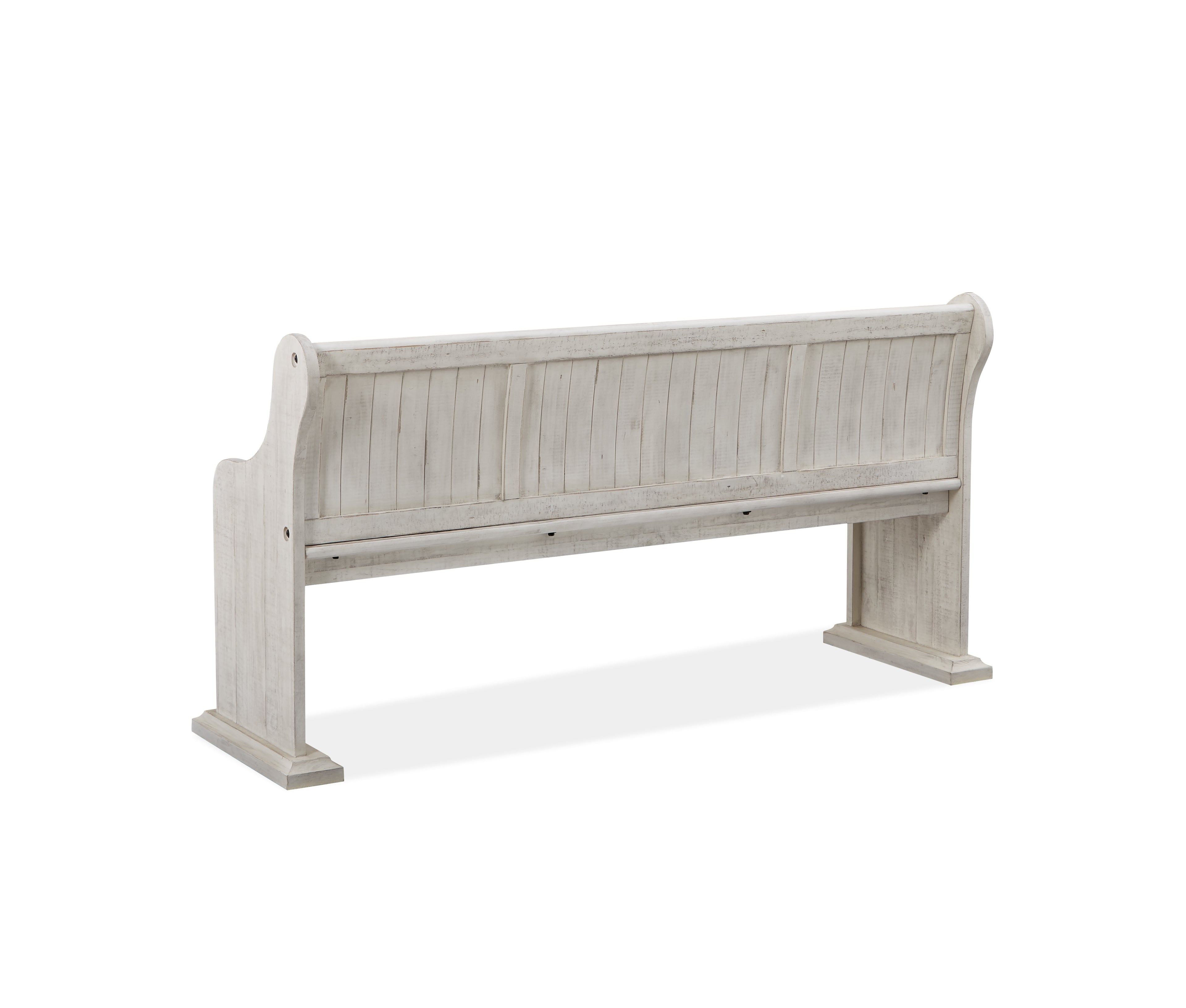 Bronwyn Bench w/Back in Alabaster