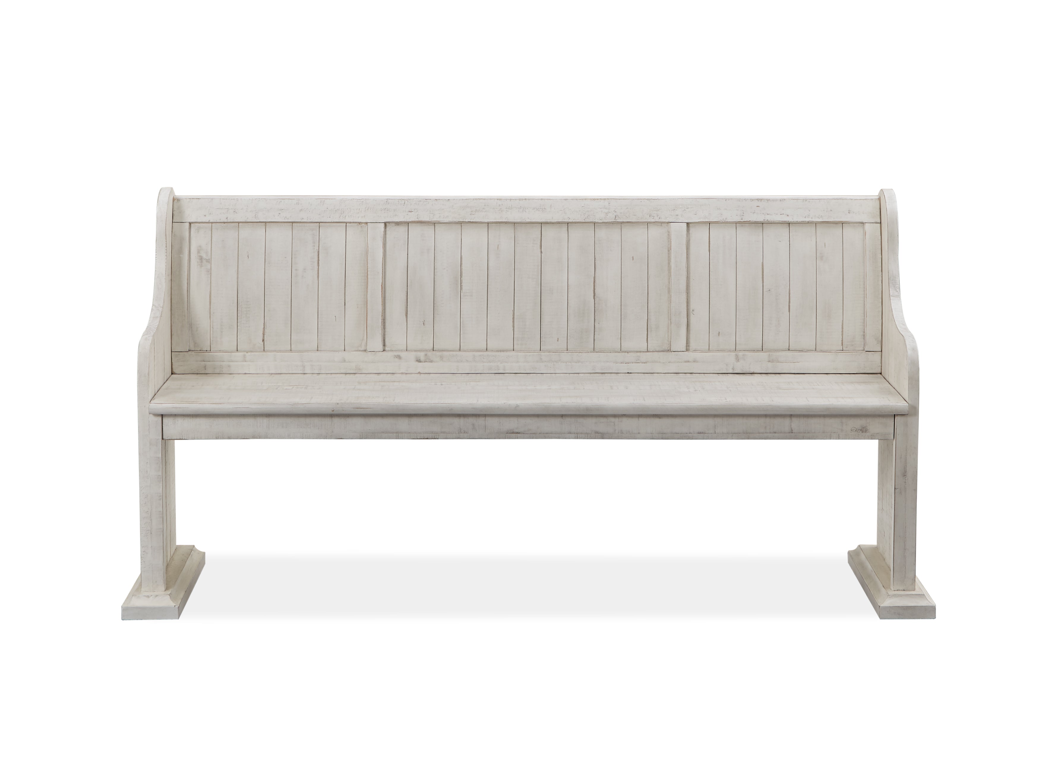 Bronwyn Bench w/Back in Alabaster