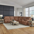 Liberty Furniture Cameron 6 Piece Sectional in Saddle