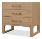 Hooker Furniture Banyon Bay Three Drawer Nightstand in Desert Oak
