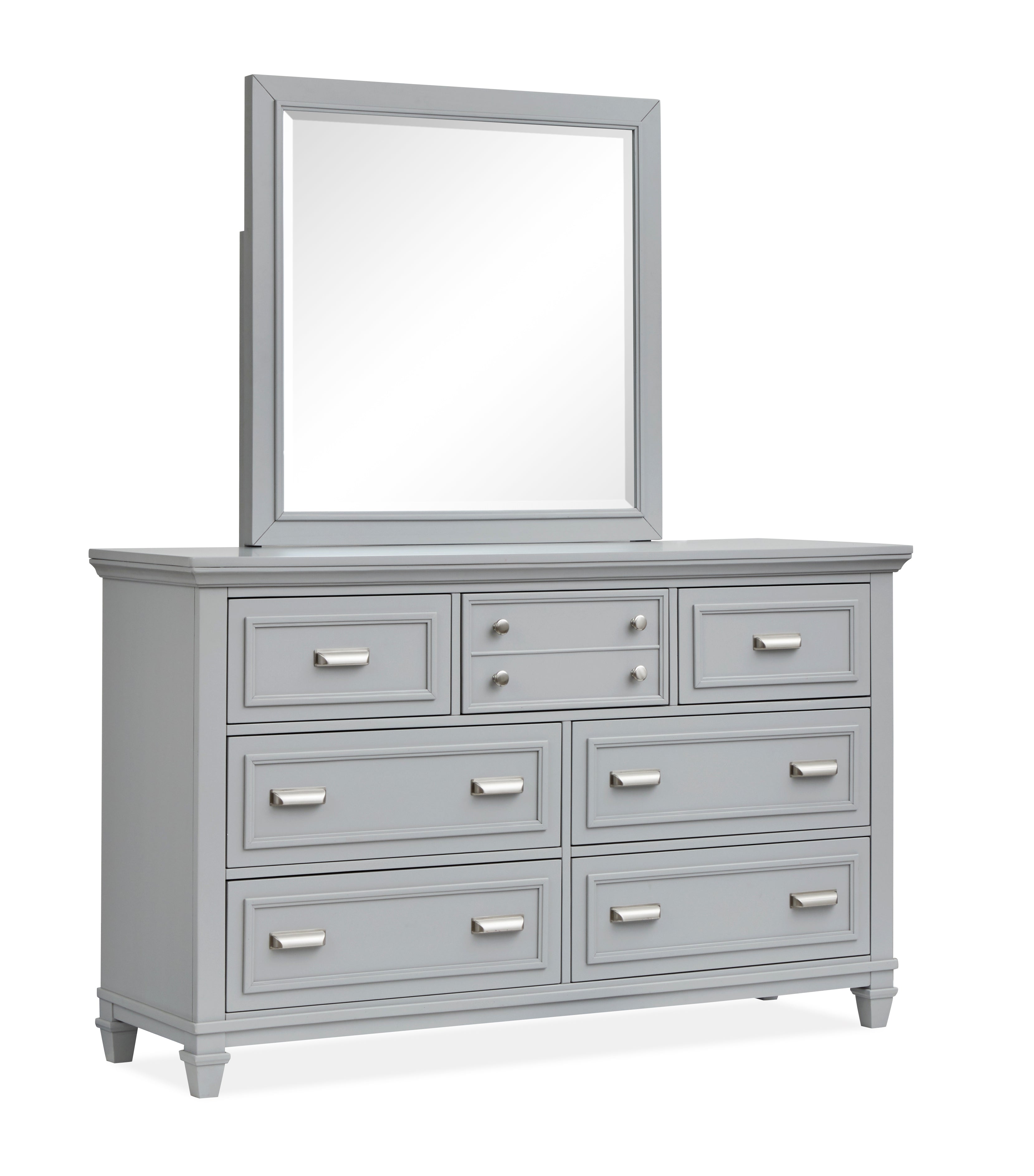 Charleston Landscape Mirror in Harbor Gray