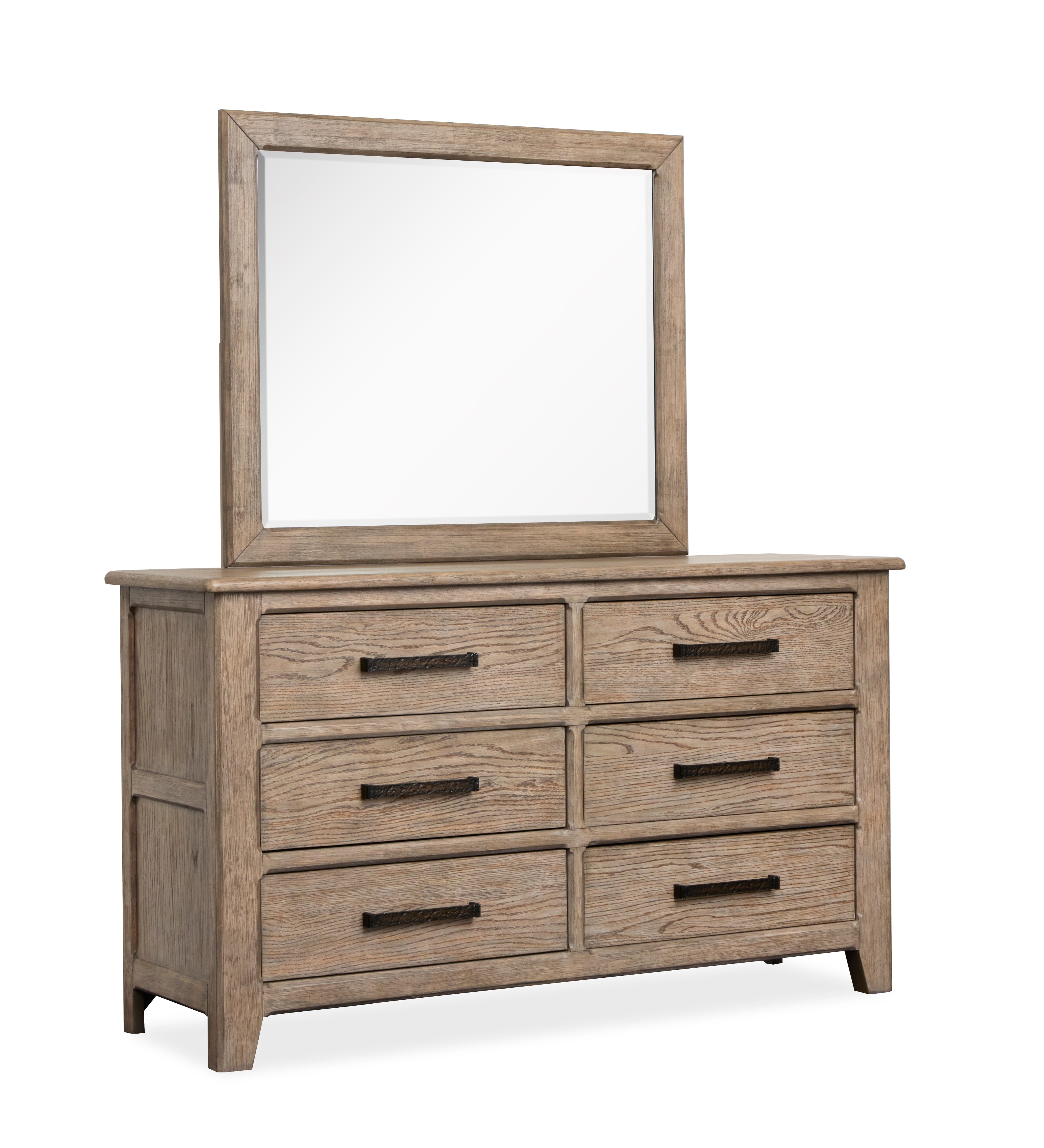 Magnussen Claremont Landscape Mirror in Smokey Taupe