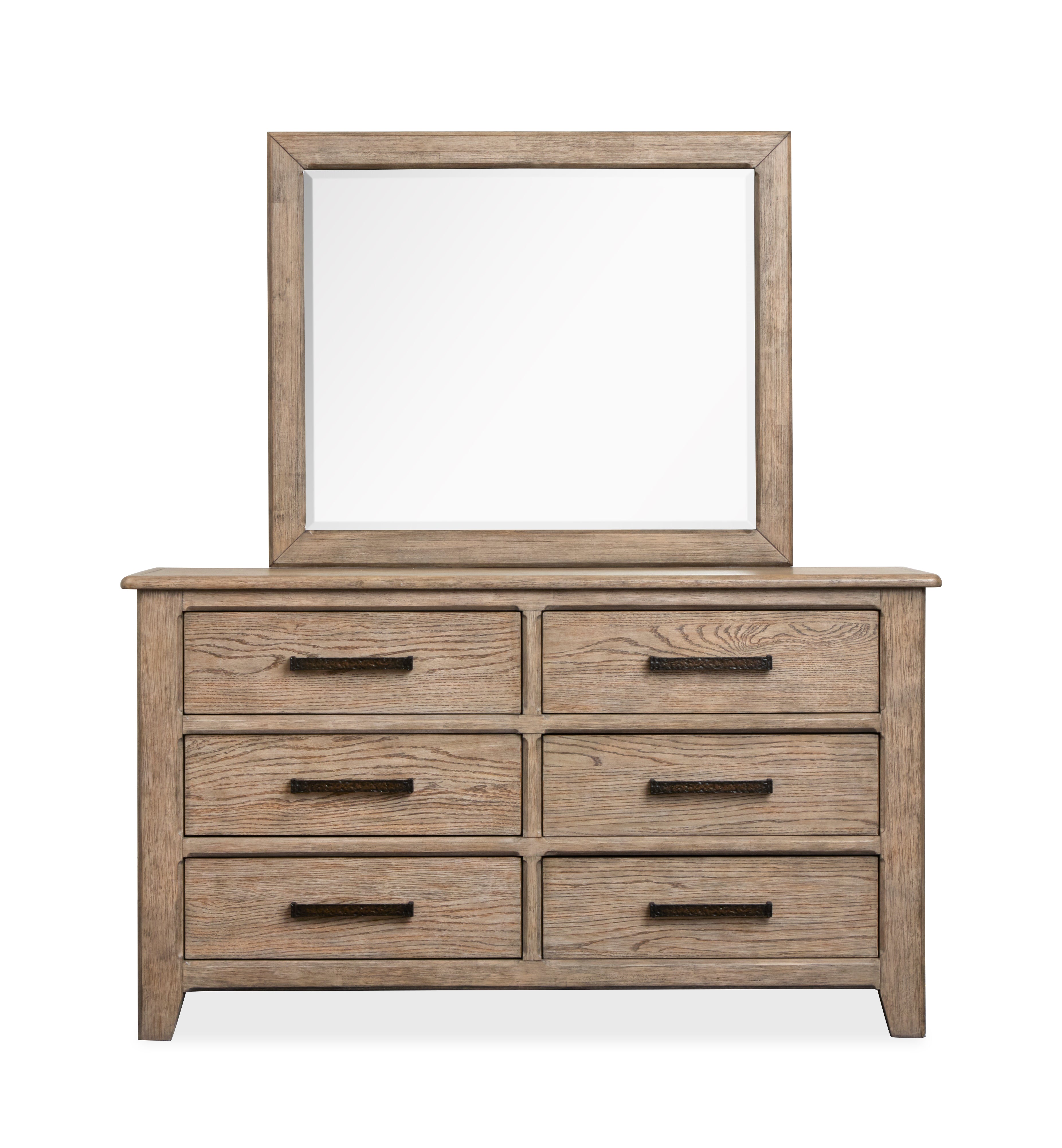 Magnussen Claremont Landscape Mirror in Smokey Taupe