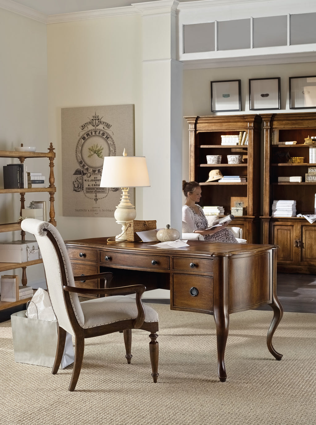 Hooker Furniture Archivist Upholstered Side Chair in Soft Casual