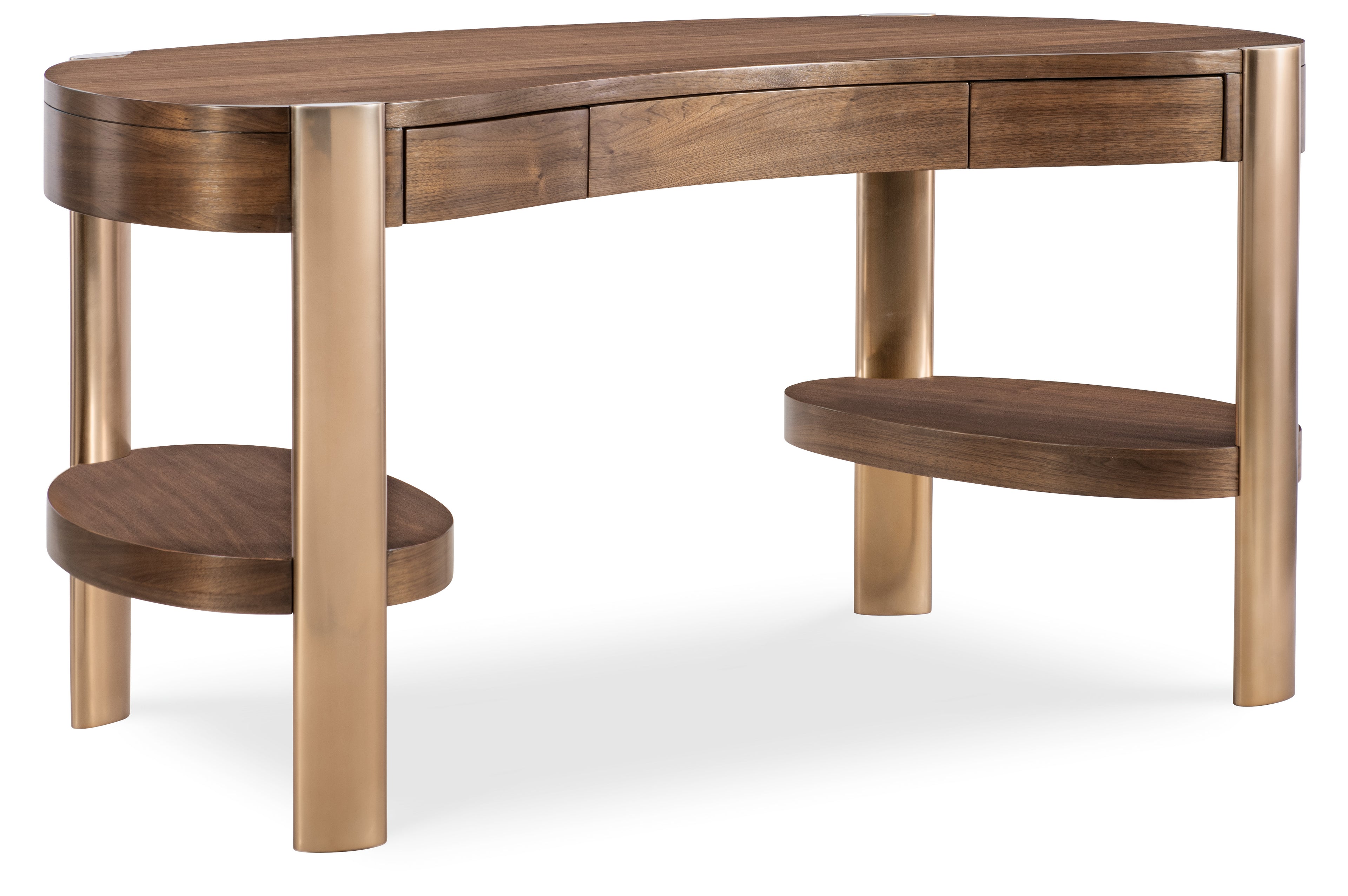 Hooker Furniture Eleana Writing Desk in Light Caramel/Sunlit Bronze
