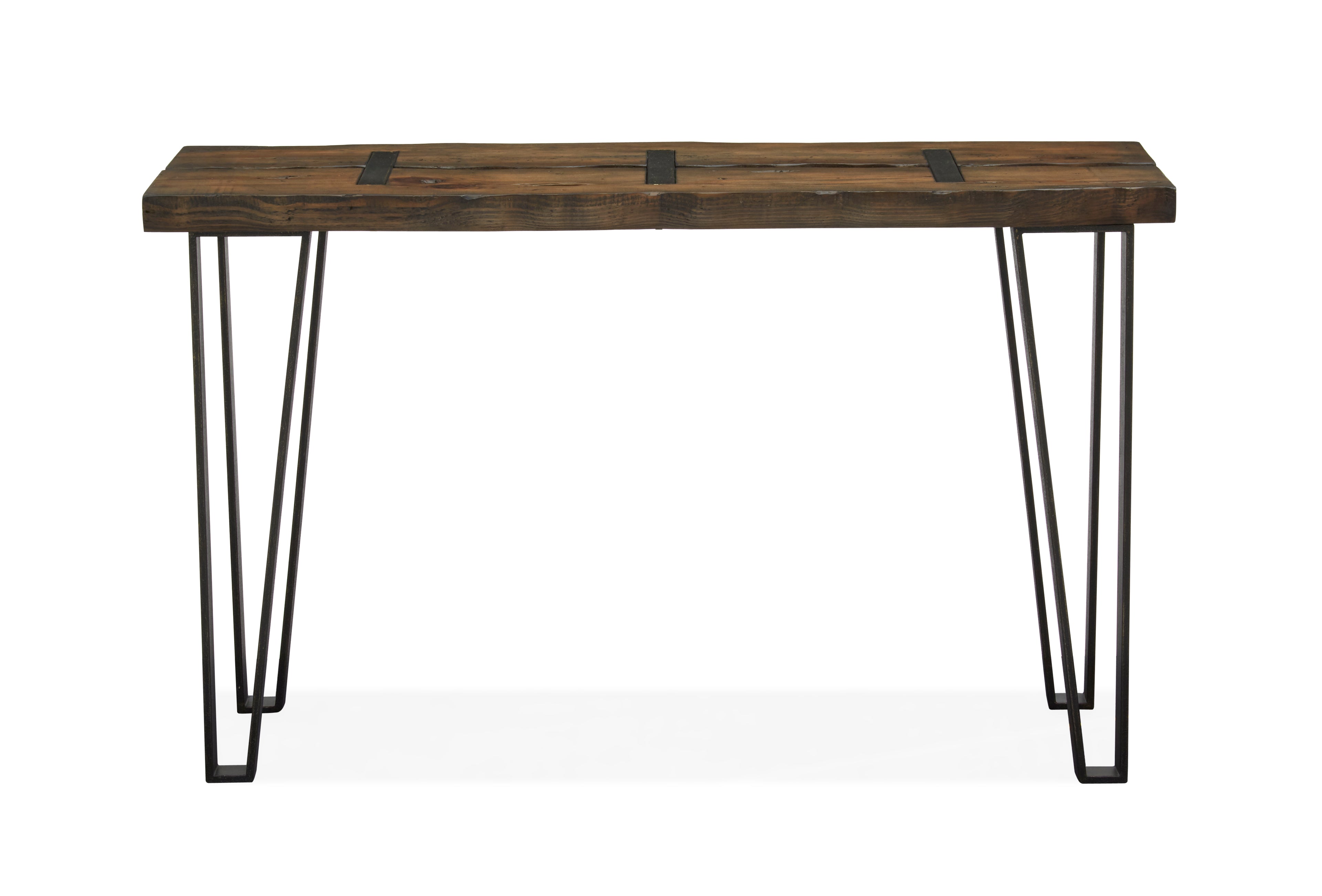 Dartmouth Rectangular Sofa Table in Sawmill and Galvanized