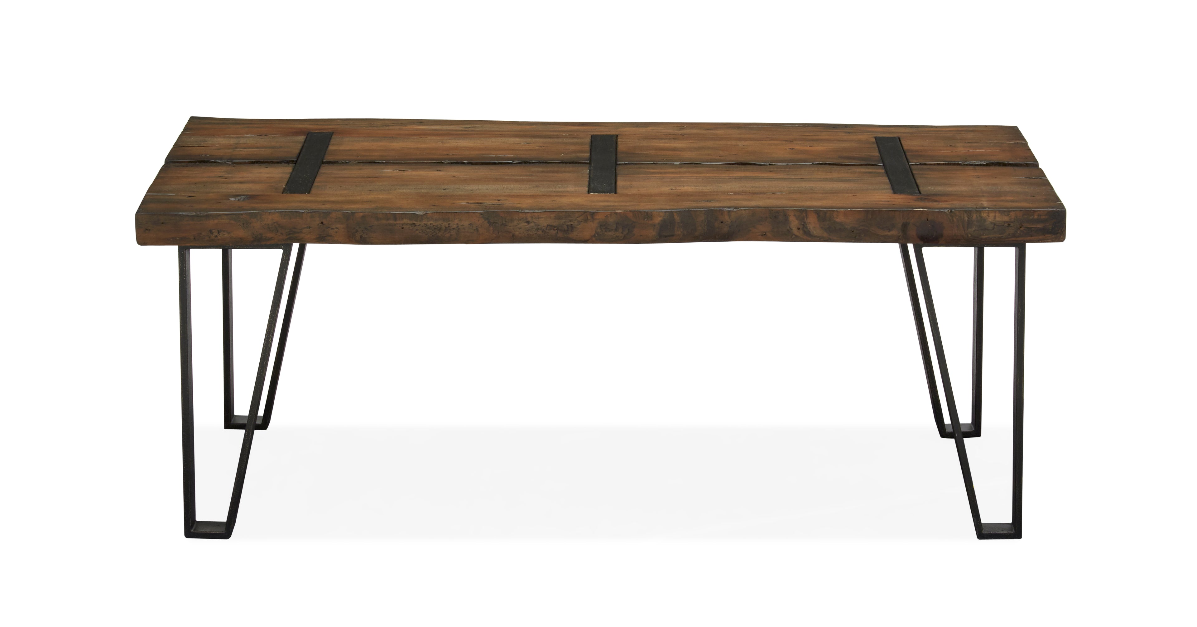 Dartmouth Rectangular Cocktail Table in Sawmill and Galvanized