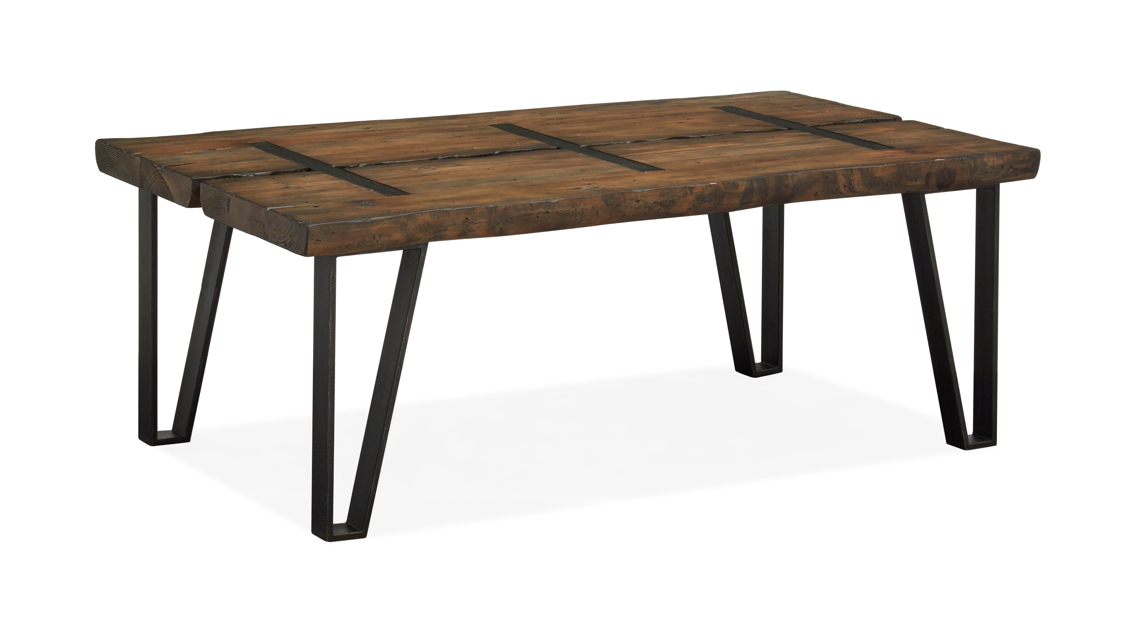 Dartmouth Rectangular Cocktail Table in Sawmill and Galvanized