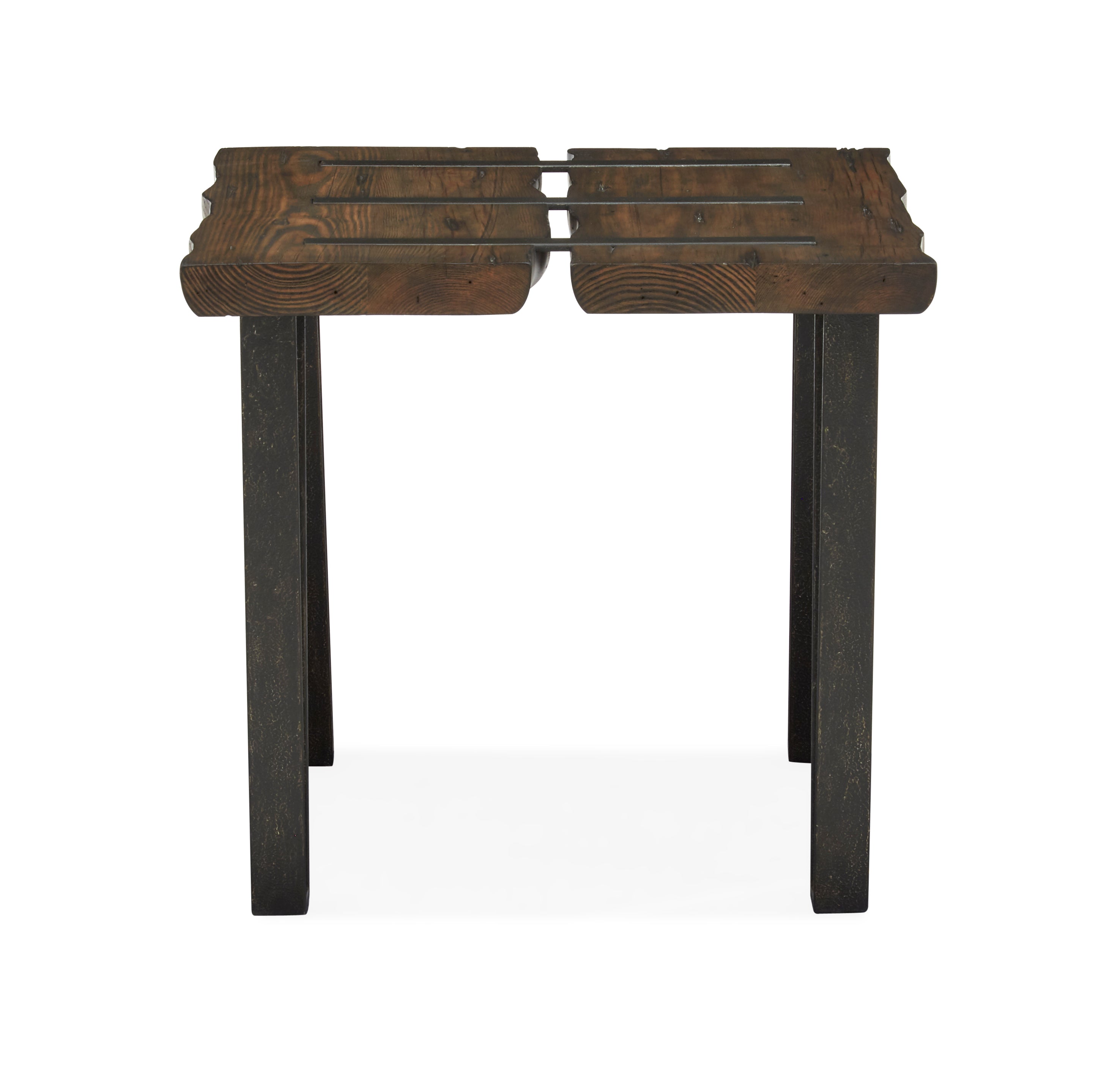 Dartmouth Rectangular End Table in Sawmill and Galvanized