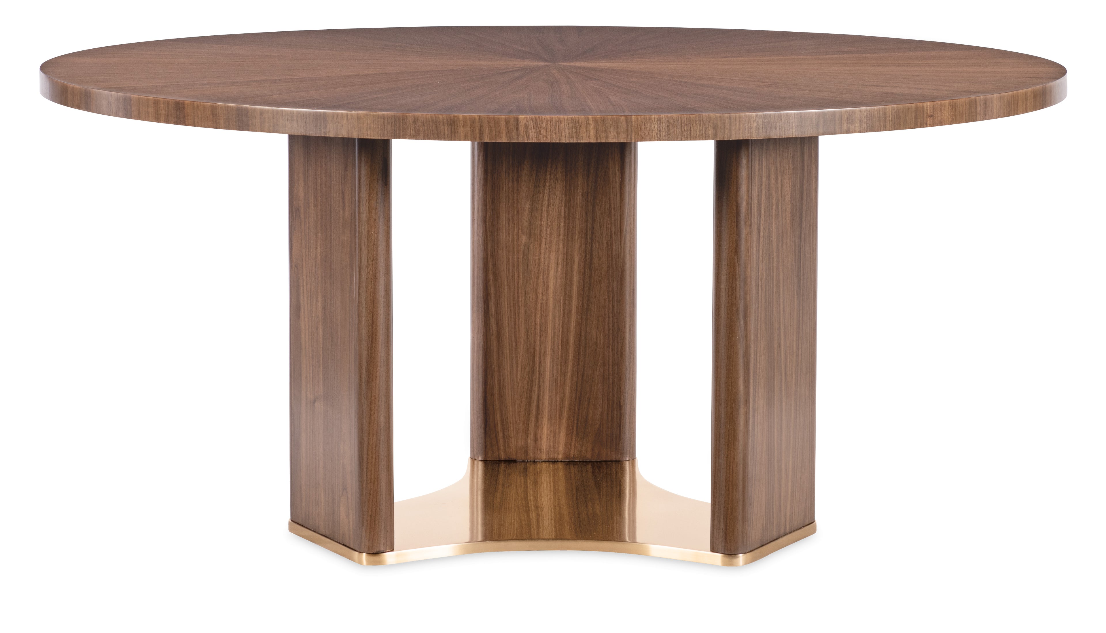 Hooker Furniture Eleana Round Dining Table in Light Caramel/Sunlit Bronze