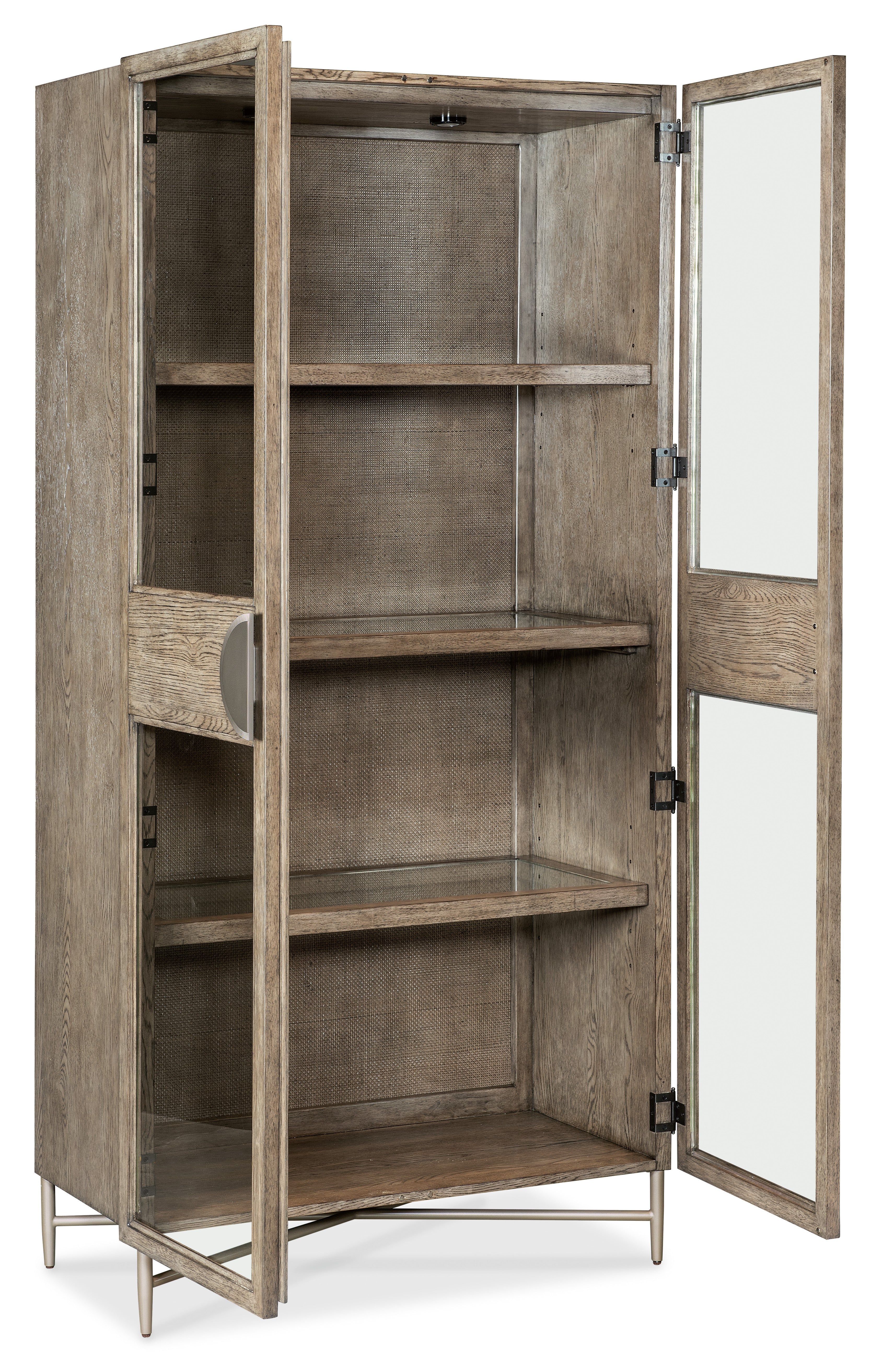 Hooker Furniture Sonnet Display Cabinet in Wren