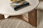 Hooker Furniture Eleana Round Cocktail Table in Light Caramel/Sunlit Bronze