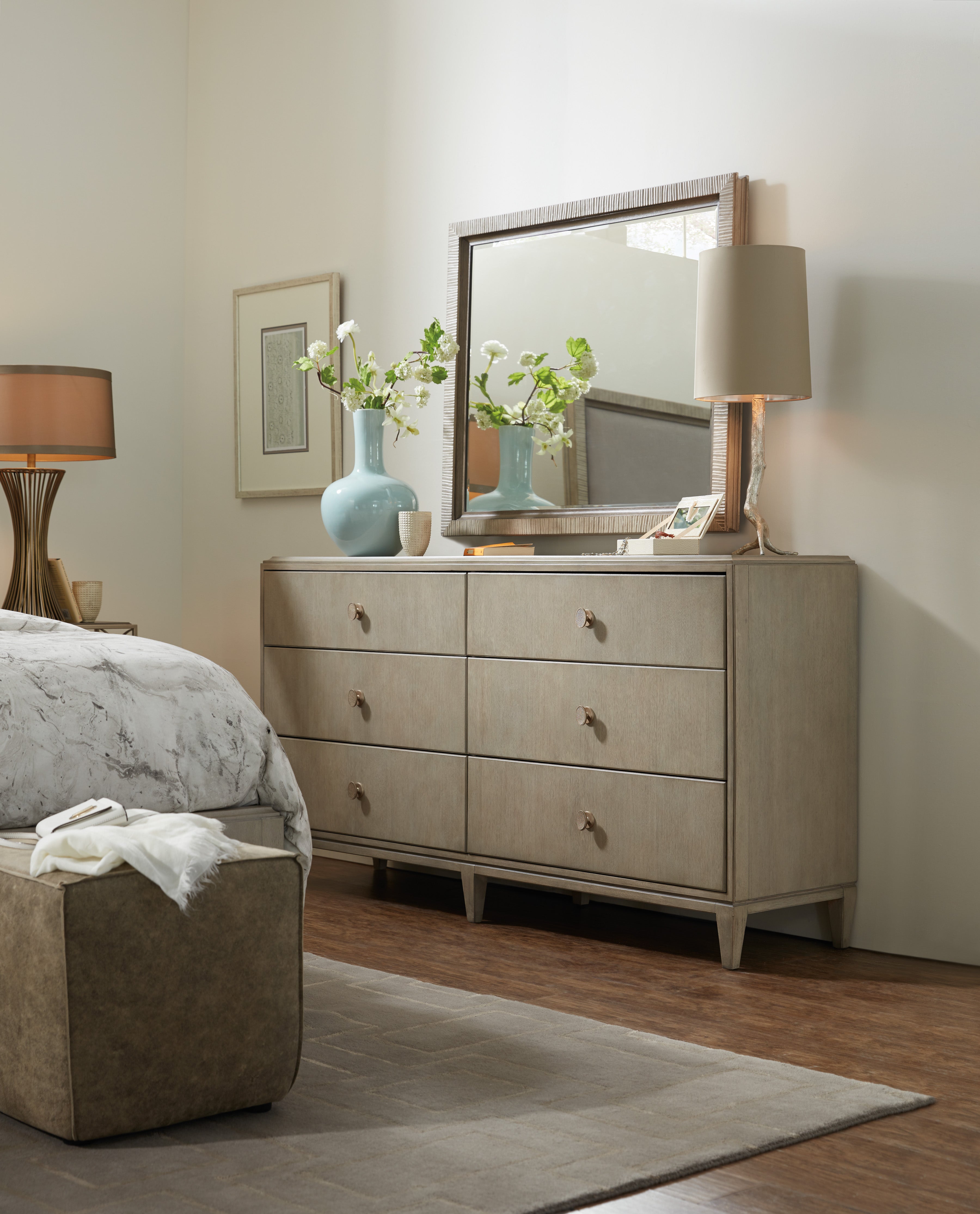 Hooker Furniture Elixir Mirror in Light Wood