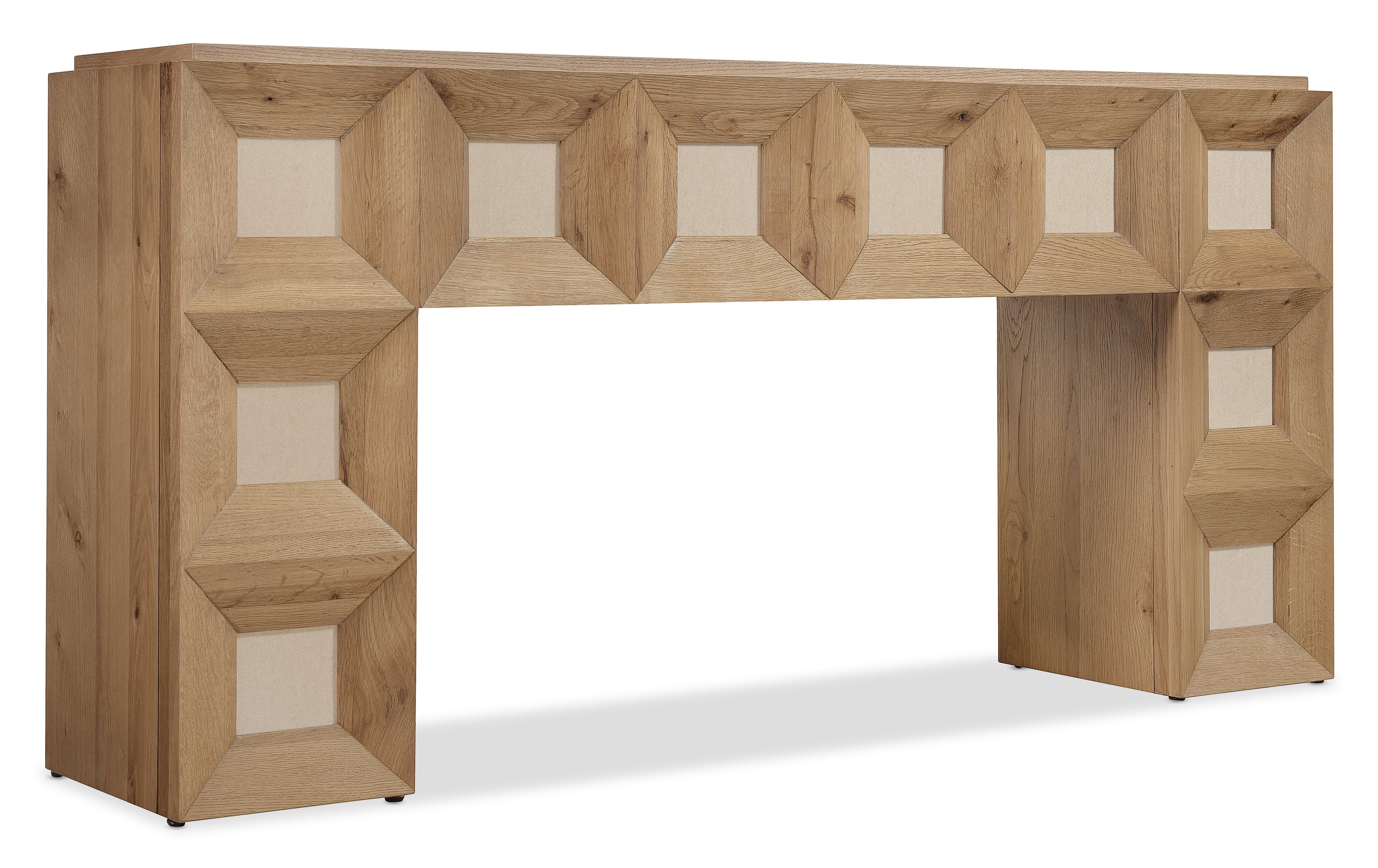 Hooker Furniture Commerce and Market Haven Console Table in Medium Wood
