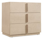 Hooker Furniture Westwood Three-Drawer Nightstand in Light Wood