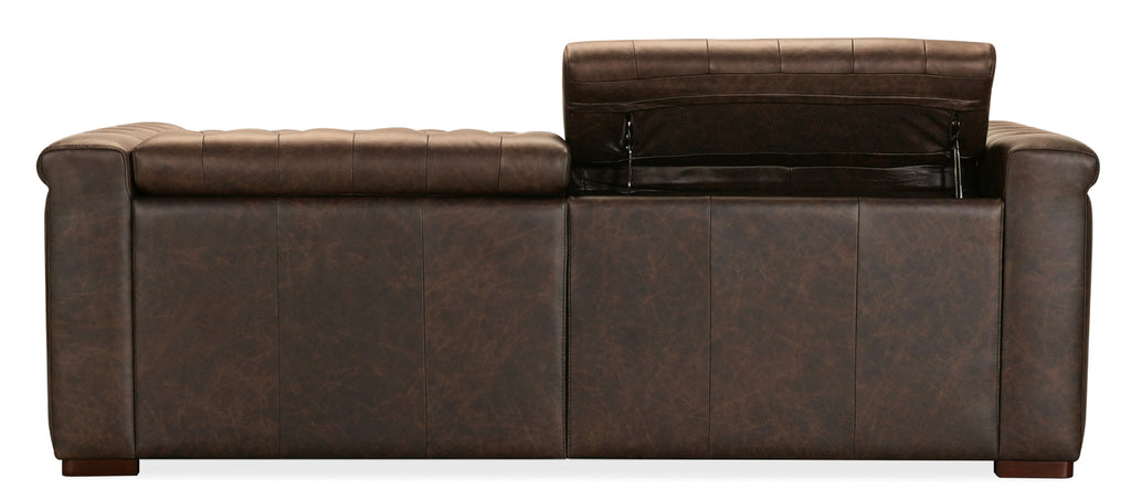 Hooker Furniture Savion Deux Sofa with Power Recliners and Power Headrests