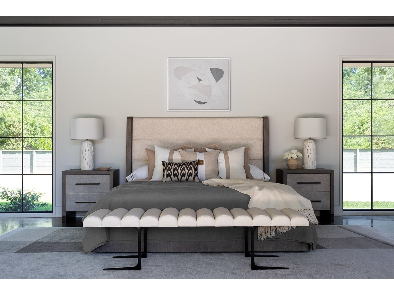 Erinn V Devereux Bed Bench in Two Tone