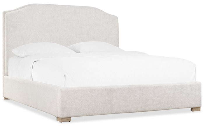 Hooker Furniture Driftwood Upholstered Bed in White
