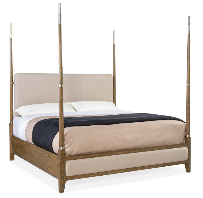 Hooker Furniture Chapman Four Poster Bed in Beige