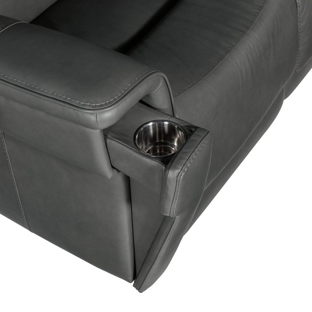 Hooker Furniture Lyra Zero Gravity Power Sofa with Power Headrest in Gray