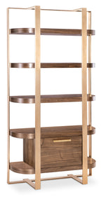 Hooker Furniture Eleana Etagere in Light Caramel/Sunlit Bronze