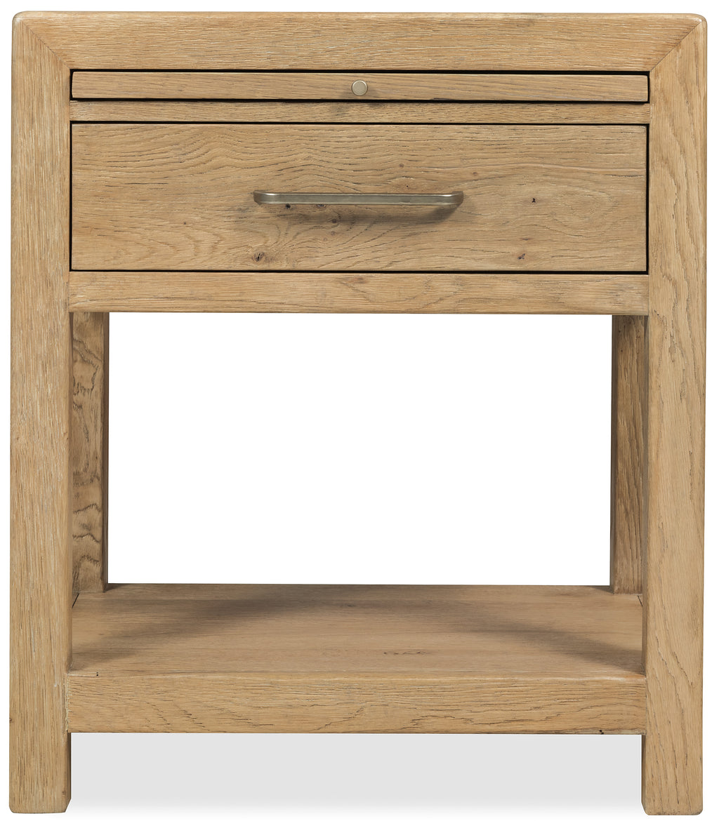 Hooker Furniture Driftwood One-Drawer Nightstand in Buckboard