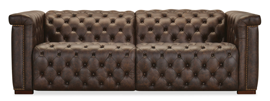 Hooker Furniture Savion Deux Sofa with Power Recliners and Power Headrests