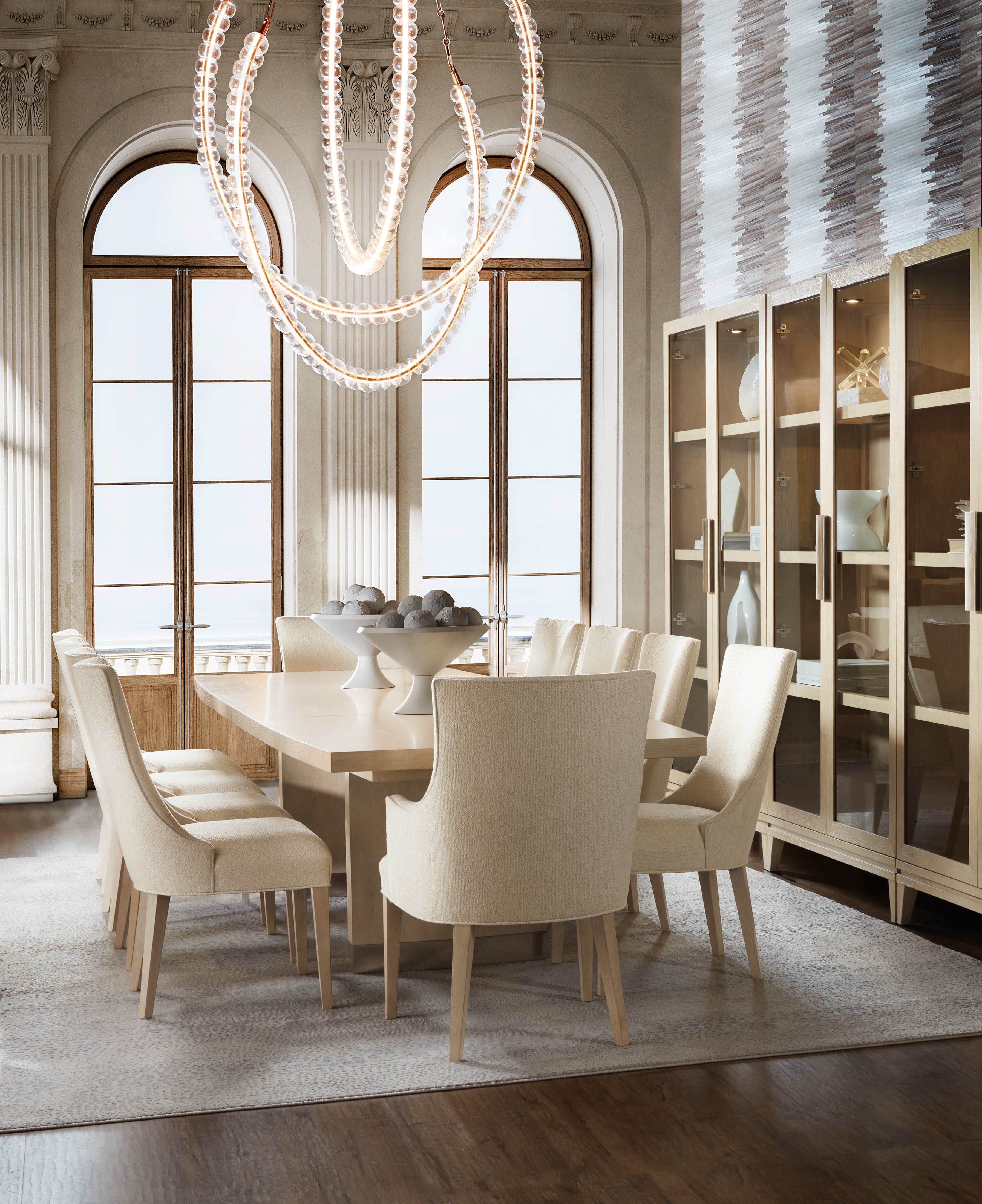 Hooker Furniture Westwood Rectangle Dining Table with Two 20-inch Leaves in Light Wood