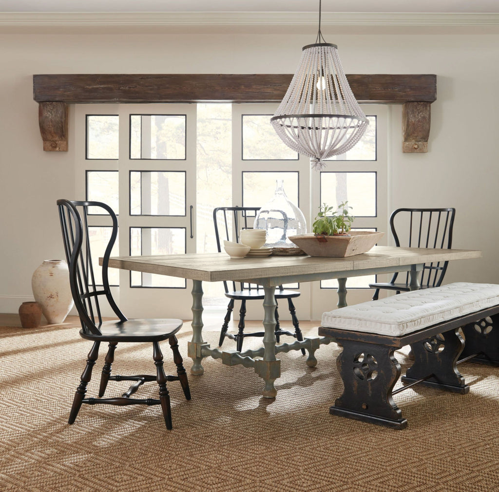 Hooker Furniture Ciao Bella 84in Trestle Table with 2-18in Leaves