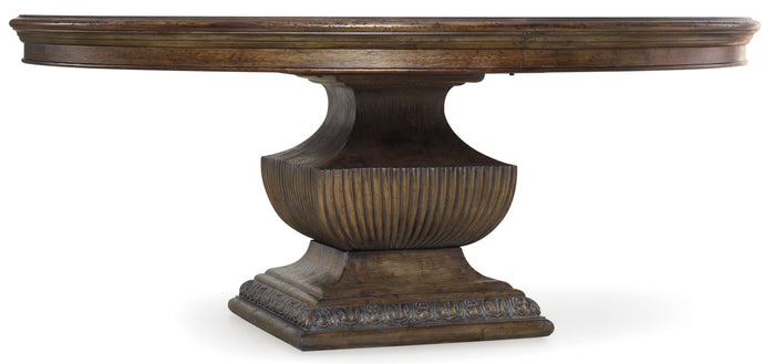 Hooker Furniture Rhapsody 72'' Round Dining Table in Walnut Rustic