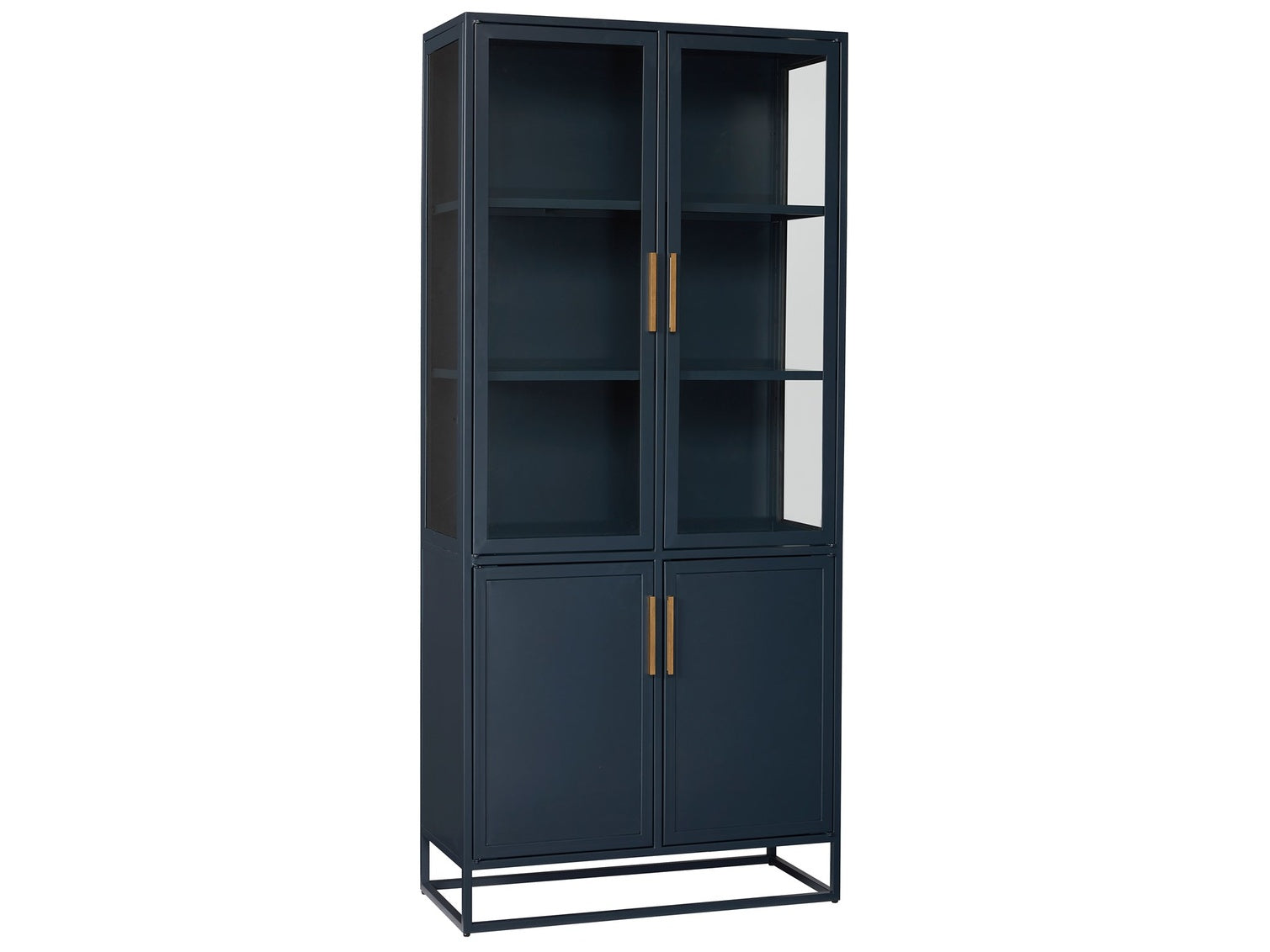 Getaway Santorini Tall Metal Kitchen Cabinet in Cerulean Blue