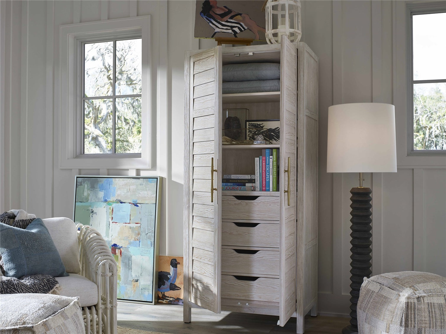 Getaway Utility Cabinet in Sea Oat
