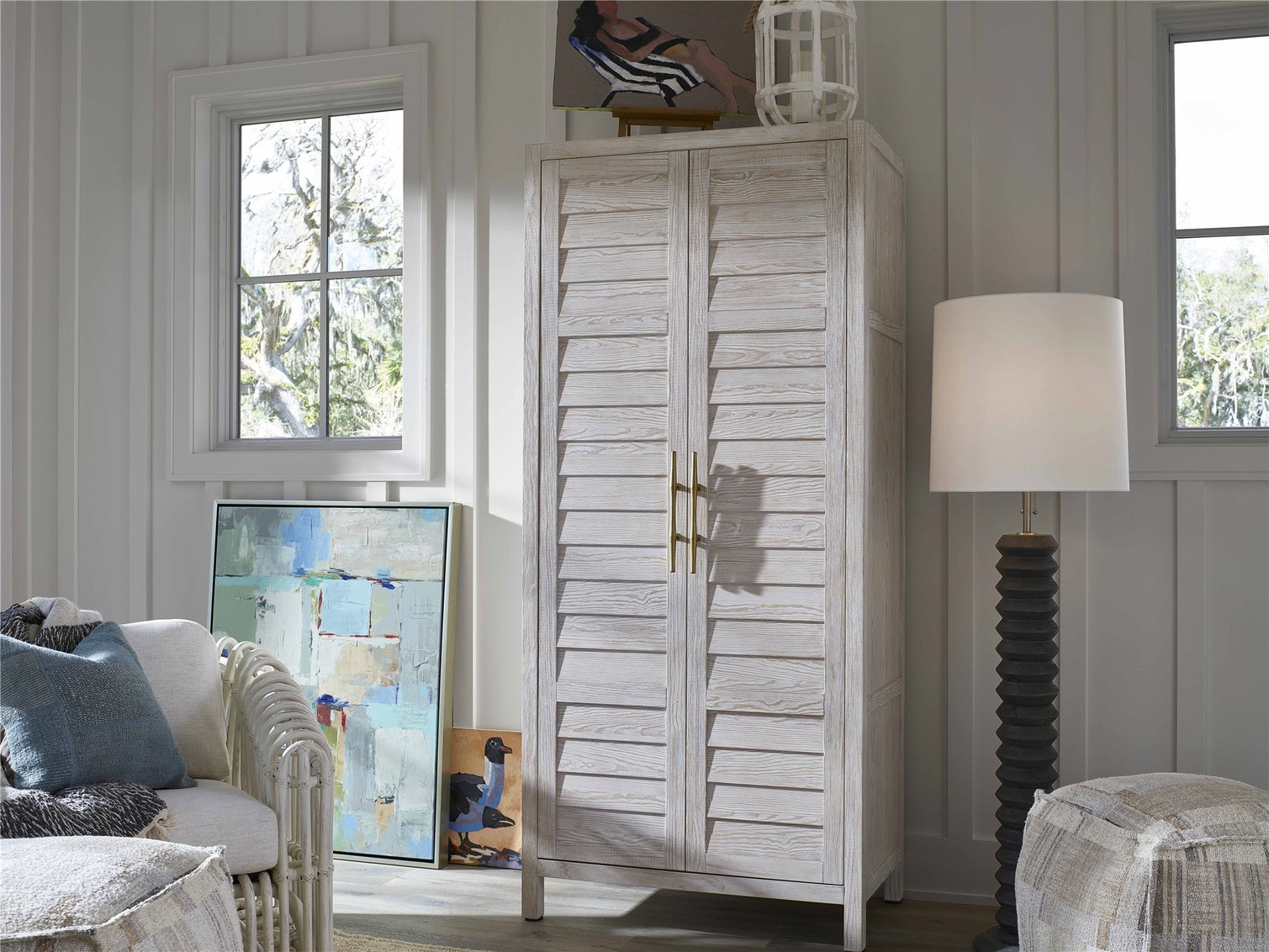 Getaway Utility Cabinet in Sea Oat